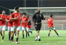 صورة منتخب مصر يخوض تدريبه الأول باستاد الكويت استعدادا لودية بلجيكا